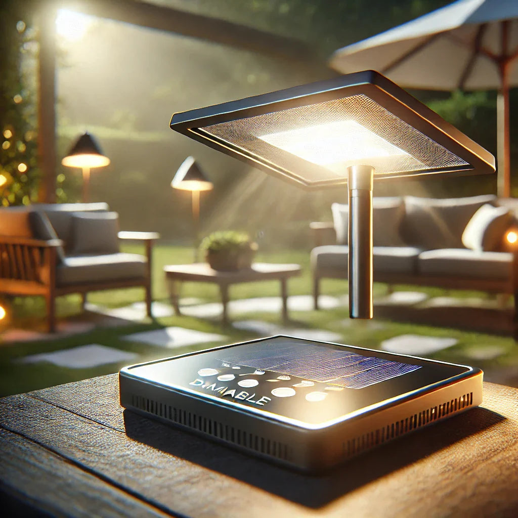 LAMPE SOLAIRE DIMMABLE : GESTION D’INTENSITÉ