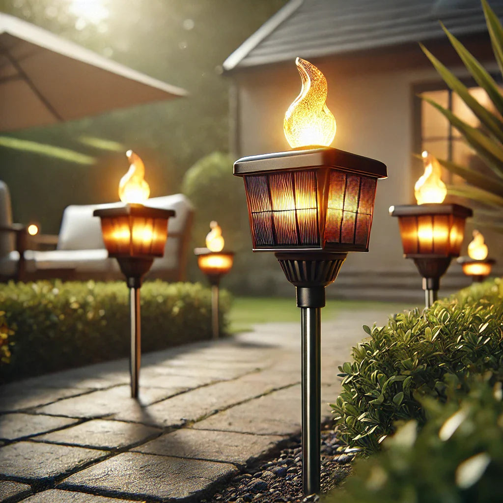 TORCHE ET FLAMBEAU SOLAIRE