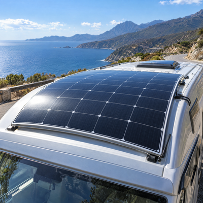 PANNEAU SOLAIRE SOLAIRE PHOTOVOLTAÏQUE FLEXIBLE & SOUPLE