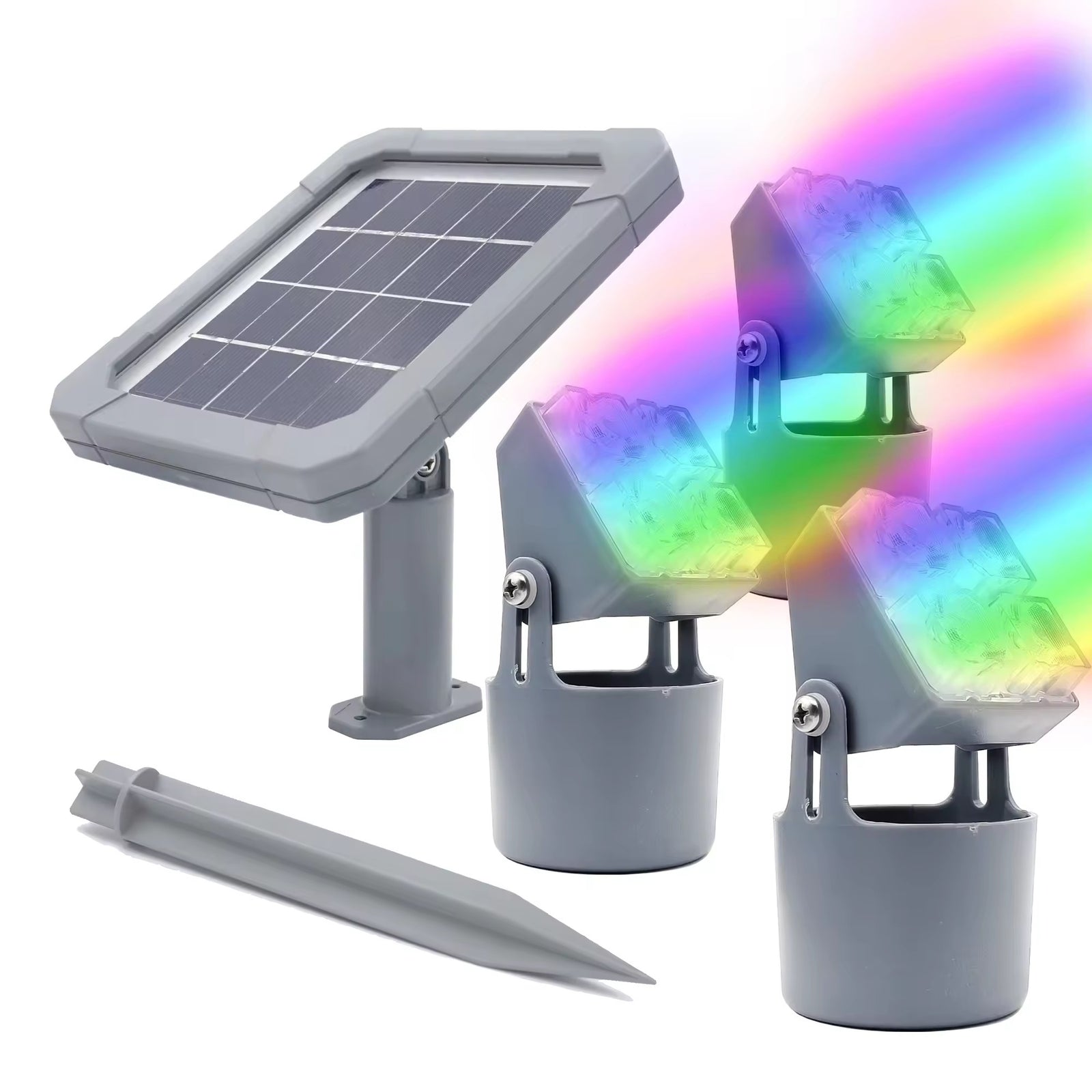 Lampe solaire submersible couleur rgb