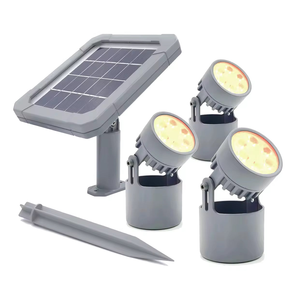 Lampe solaire submersible lumière jaune