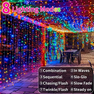 Guirlande Solaire Féerique 200 à 600 LED Lot de 2