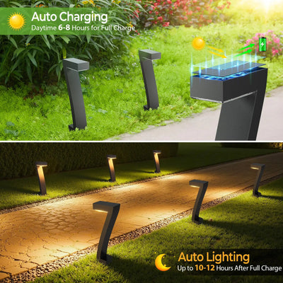 Lampe Solaire d'Allée à Planter (Lot de 4)