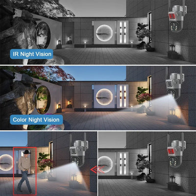 Caméra Solaire 4K WiFi Double Lentille PTZ - vue 5
