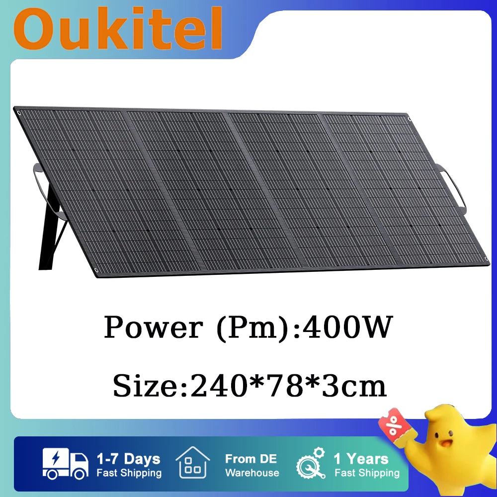 Panneau Solaire Pliable Portable 400W Camping