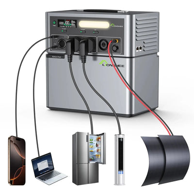 Kit Solaire de Balcon LIONSHEE avec Batterie LiFePO4 et Micro-Onduleur