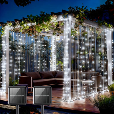 Guirlande Solaire Féerique 200 à 600 LED Lot de 2