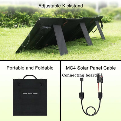 Panneau Solaire Pliable Portable 400W Camping