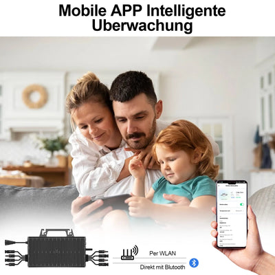 Micro-Onduleur Solaire Balcon 2250W 4 MPPT WiFi