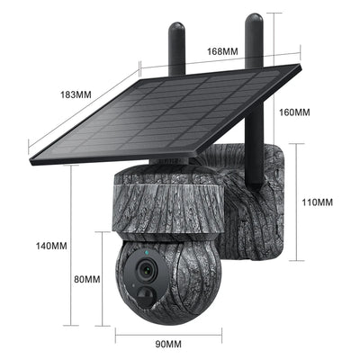 Caméra de Surveillance Solaire 5MP 4G PTZ - vue 2