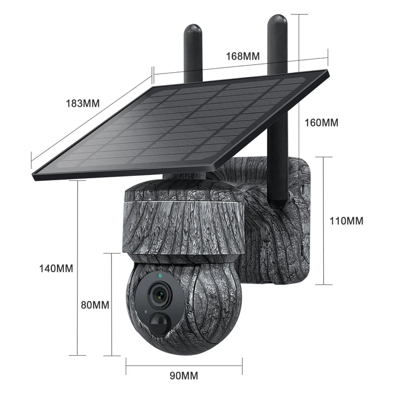 Caméra de Surveillance Solaire 5MP 4G PTZ