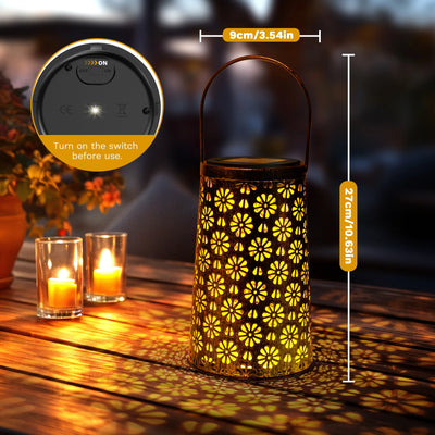 Lanterne Solaire Tournesol Lureshine Lot de 4 Étanche