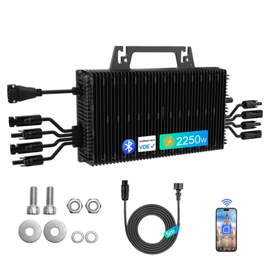 Micro-Onduleur Solaire 2250W WiFi Bluetooth IP67