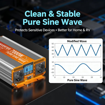 Convertisseur Solaire Onde Pure 3000W à 7000W