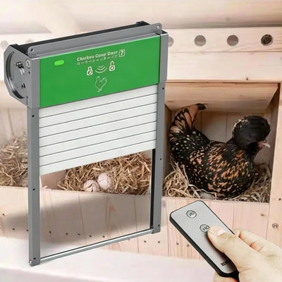 Porte solaire automatique pour poulailler avec télécommande