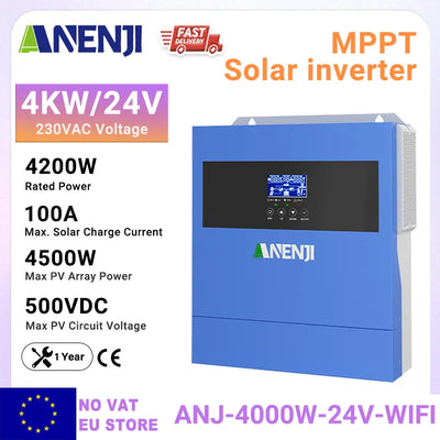 Onduleur Solaire Hybride 6,2 kW 48V MPPT