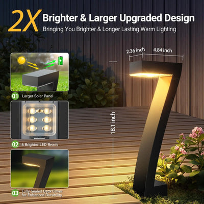 Lampe Solaire d'Allée à Planter (Lot de 4)