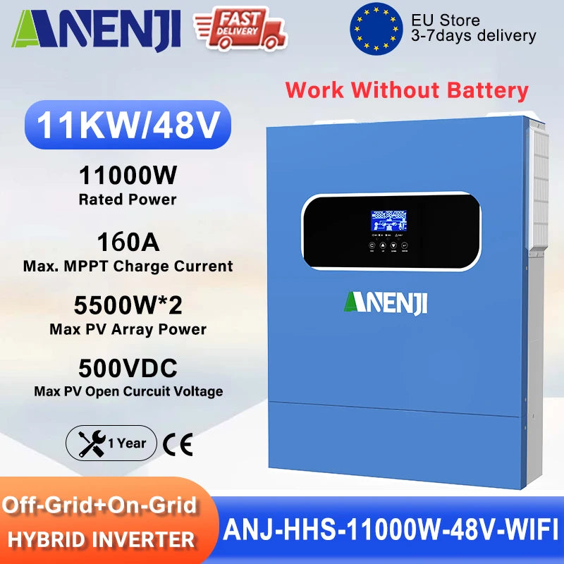 Onduleur Solaire Hybride 11 kW 48V MPPT