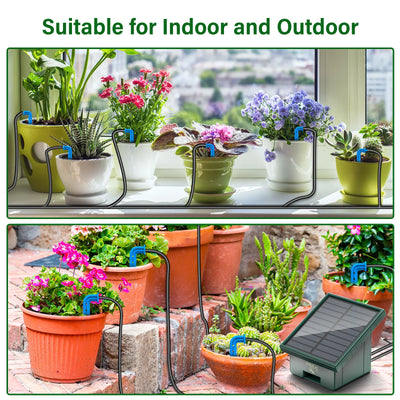 Kit d'Arrosage Automatique Solaire Goutte à Goutte 10 M