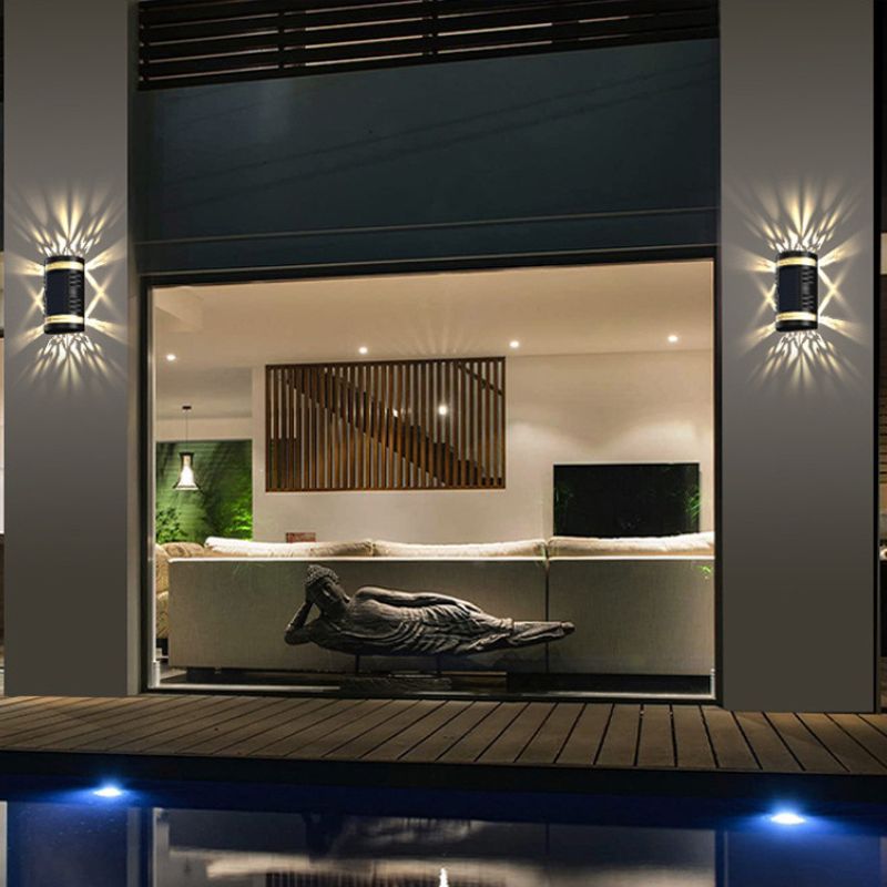 Applique murale solaire décorative LED pour jardin