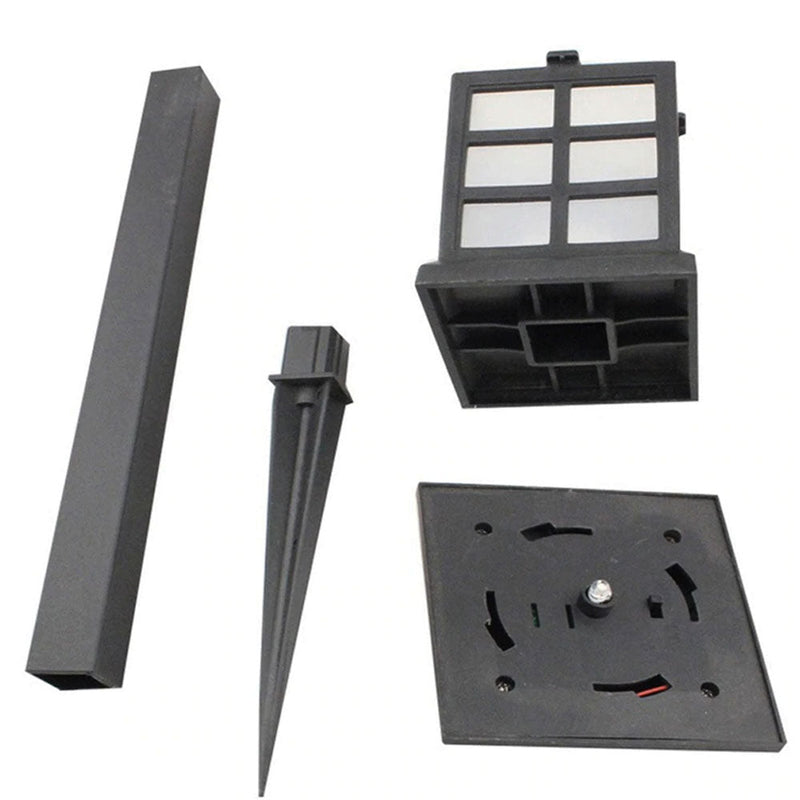 Balise solaire rétro noire LED haute luminosité IP65