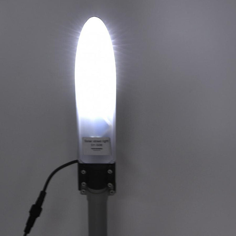 Lampadaire solaire 30W puissant avec capteur micro-ondes pour jardin