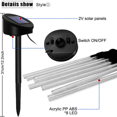 Lampe Solaire Imperméable Décorative Jardin Pelouse Sentier Cour