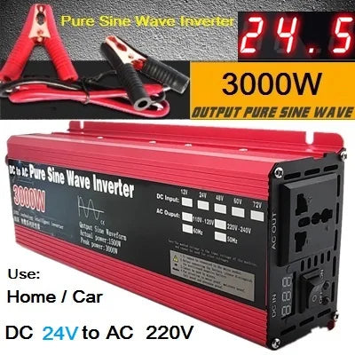 Convertisseur Solaire Onde Pure 3000W 12V 24V