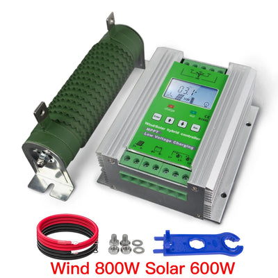 Contrôleur Hybride Éolienne Solaire MPPT PWM 12V 24V Régulateur