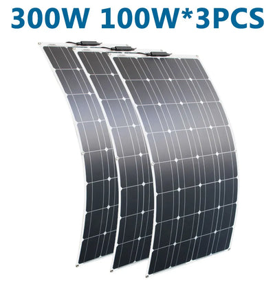 Panneau Solaire Flexible 100W à 600W Camping