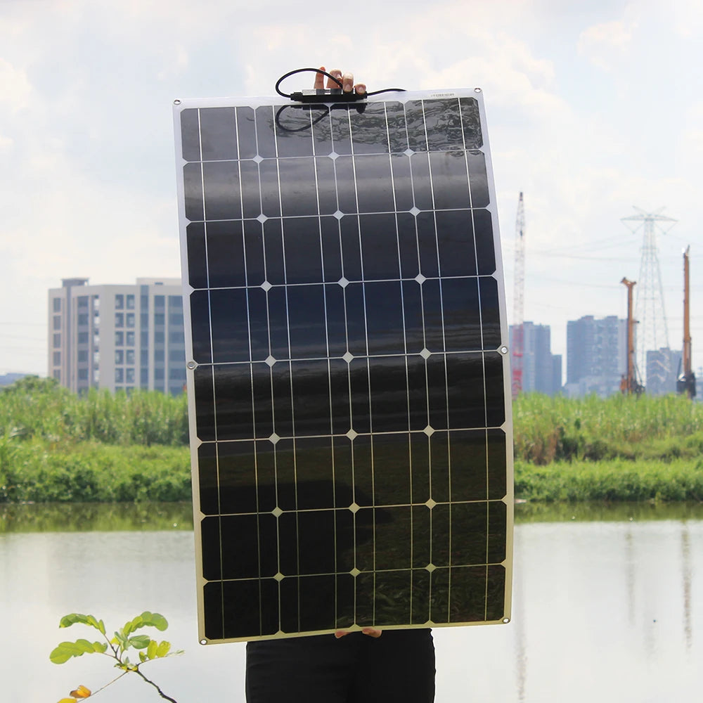 Panneau Solaire Flexible 100W 12V Étanche