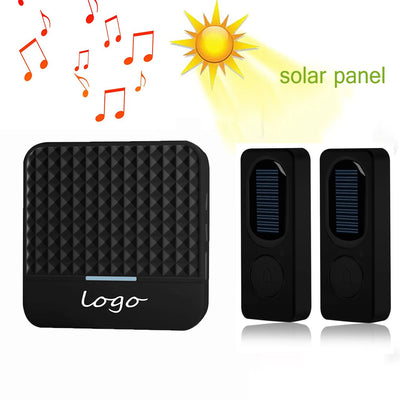 Sonnette Solaire Sans Fil Étanche à Énergie Cinétique