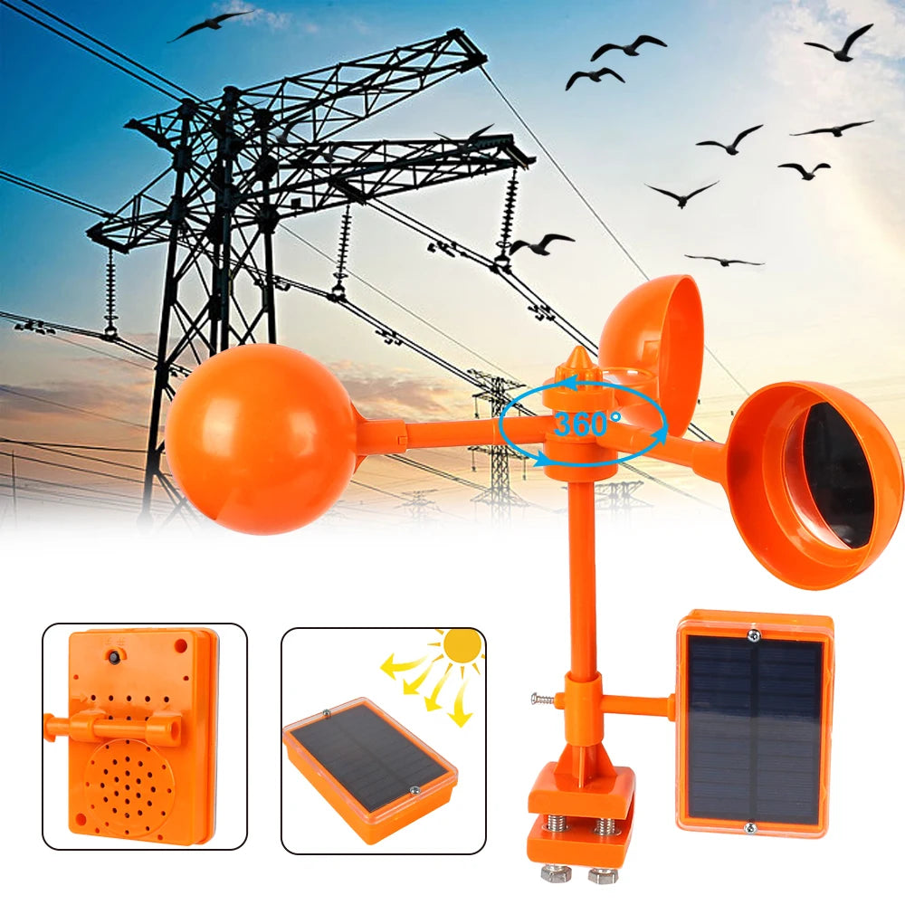 Répulsif Solaire Antiparasitaire 360° Anti-Oiseaux Jardin