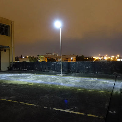 Lampadaire Solaire 62 LED Détecteur Mouvement Tout-en-Un Extérieur