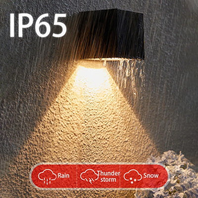 Applique solaire LED carrée RGB colorée