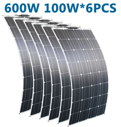 Panneau Solaire Flexible 100W à 600W Camping