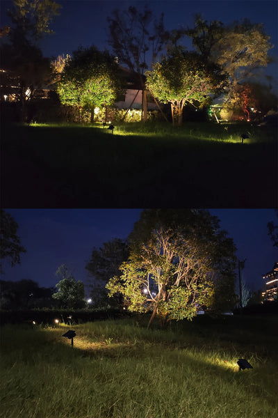 Projecteur Solaire Étanche Extérieur 2 Modes Veilleuse Décoration Jardin
