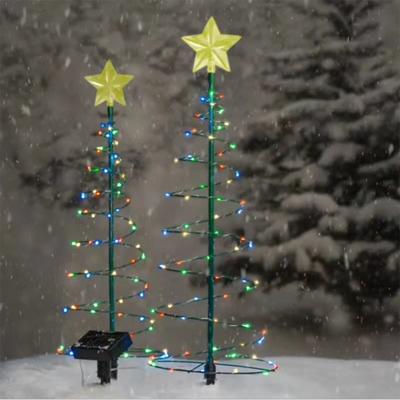 Guirlande Solaire Étoiles IP65 Arbre de Noël Extérieur