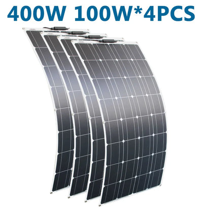 Panneau Solaire Flexible 100W à 600W Camping