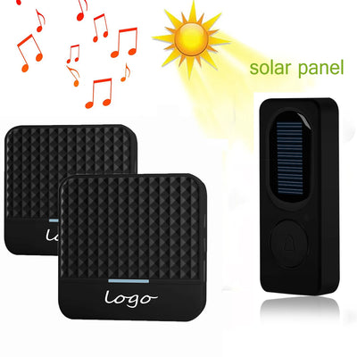 Sonnette Solaire Sans Fil Étanche à Énergie Cinétique