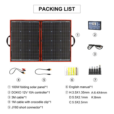 Panneau Solaire Portable Pliable 18V Flexible Camping