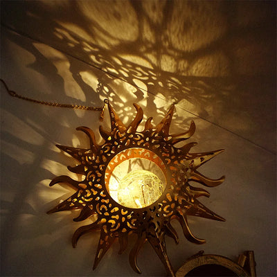 Lampe Solaire Décorative Lune Étoile Soleil Jardin Festif
