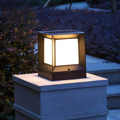 Borne solaire LED modèle en aluminium