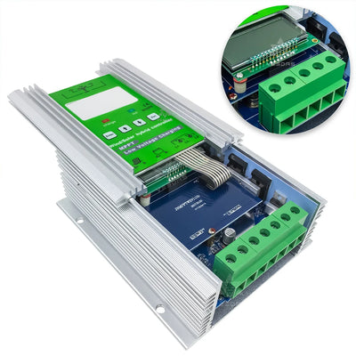 Contrôleur Hybride Éolienne Solaire MPPT PWM 12V 24V Régulateur