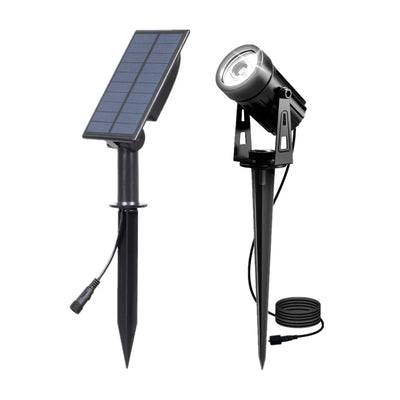 Projecteur Solaire Aluminium Anti-Rouille Jardin Chemin IP65