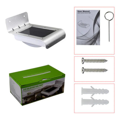Lampe Solaire 16 LED Détecteur Mouvement Jardin