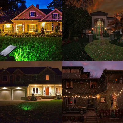Projecteur Solaire Laser LED Étoiles Décoration Jardin Noël