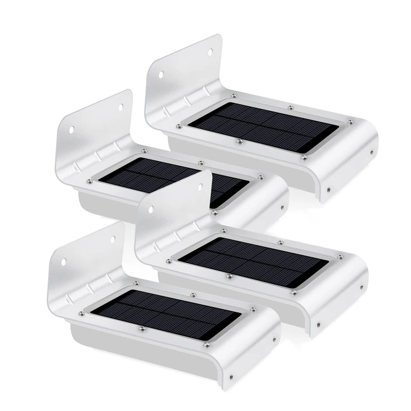 Applique Murale Solaire LED 16 Capteurs Mouvement 4 Pack