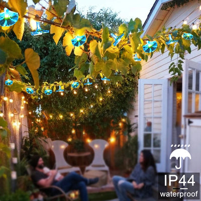 Guirlande Solaire Noël 10 LED Imperméable Décorative Jardin
