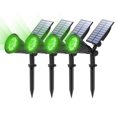 Projecteur Solaire Vert Étanche Mur Jardin Extérieur